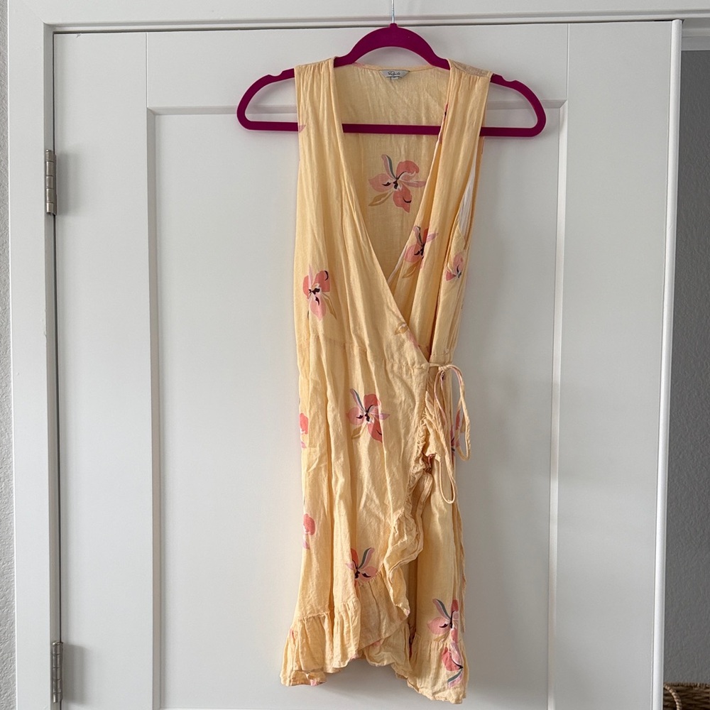 Rails Madison Ruffle Yellow Floral Mini Dress